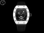 Richard Mille RM 052 / RM 52-01 Skull Tourbillon Wristwatch (White Ceramic Limited Edition) - Image 2