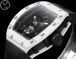 Richard Mille RM 052 / RM 52-01 Skull Tourbillon Wristwatch (White Ceramic Limited Edition) - Image 3