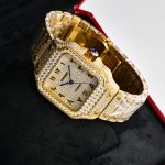 Cartier Santos Collection Diamond Set, Fully Set with Diamonds