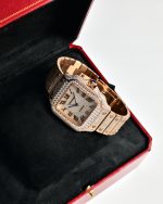 Cartier Santos Collection Diamond Set, Fully Set with Diamonds - Image 3