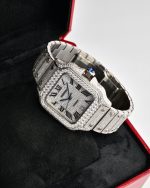 Cartier Santos Collection Diamond Set, Fully Set with Diamonds - Image 6