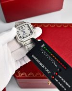 Cartier Santos Collection Diamond Set, Fully Set with Diamonds - Image 9