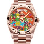 Rolex Day-Date 36 128235 'Emoji Puzzle' Rose Gold