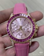 Rolex Daytona 126538TRO 'Barbie' Yellow Gold Pink Baguette Sapphire Dial and Bezel (2026) - Image 8